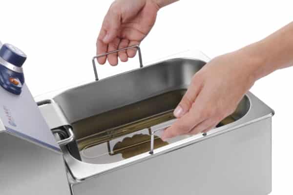 Hendi Fritteuse 4 Liter Kaltzonen aus Edelstahl Kitchen Line 230V 3000 Watt NEU – Bild 3