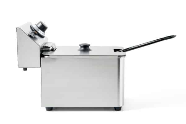 Hendi Fritteuse 4 Liter Kaltzonen aus Edelstahl Kitchen Line 230V 3000 Watt NEU – Bild 2