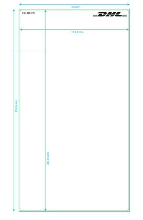 1000x DHL Versand-Etiketten Paket Aufkleber 102 x 207 mm 910-300-710 NEU – Bild 4