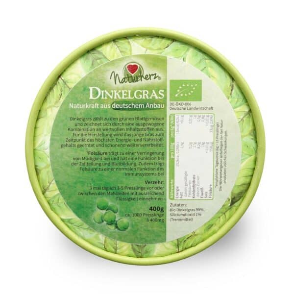 BIO Dinkel-Gas-Tabletten 1250 Presslinge nach Sanos-Tradition aus Deutschland – Bild 2