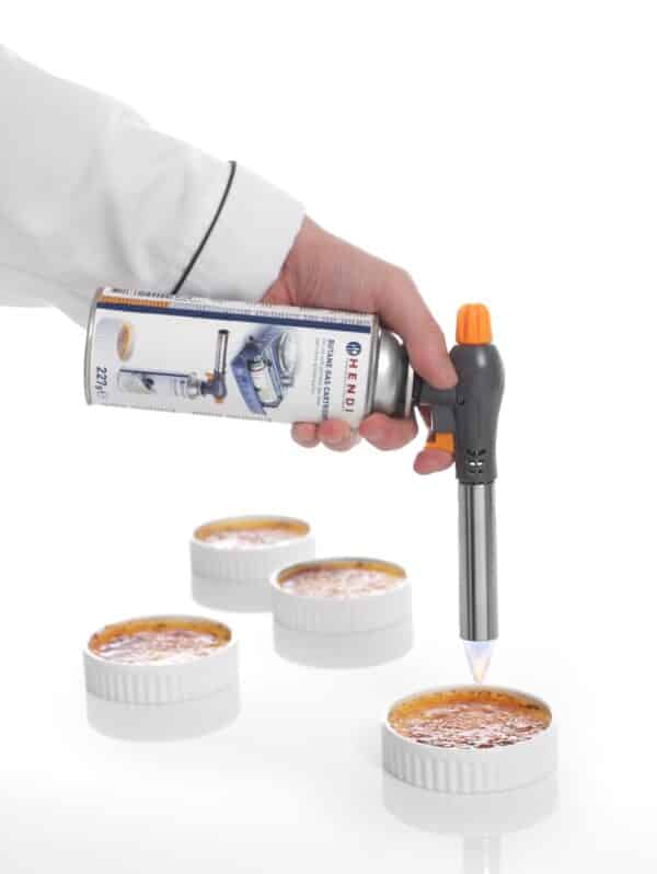 Hendi Creme-Brulee-Brenner Set Gas Brenner Gas-Kartusche NEU – Bild 2