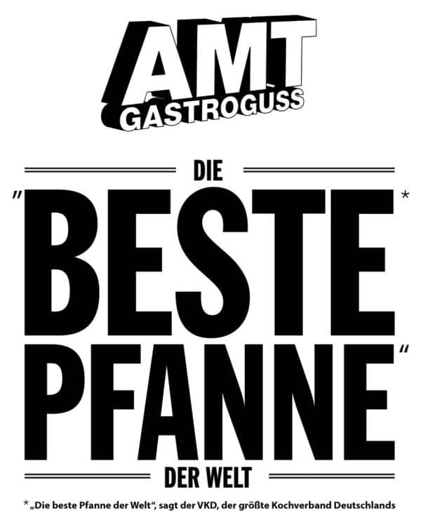 AMT BBQ-Pfanne Grillpfanne Steakpfanne Induktion Gastro-Guss 28 x 28 x 5cm NEU – Bild 5