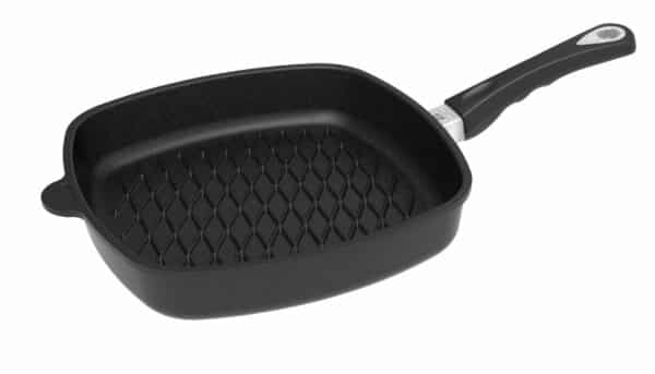 AMT BBQ-Pfanne Grillpfanne Steakpfanne Induktion Gastro-Guss 28 x 28 x 5cm NEU