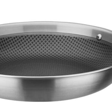 GSW Edelstahl Bratpfanne Induktion Tri-Ply Gastro Ø 36 cm Silber NEU