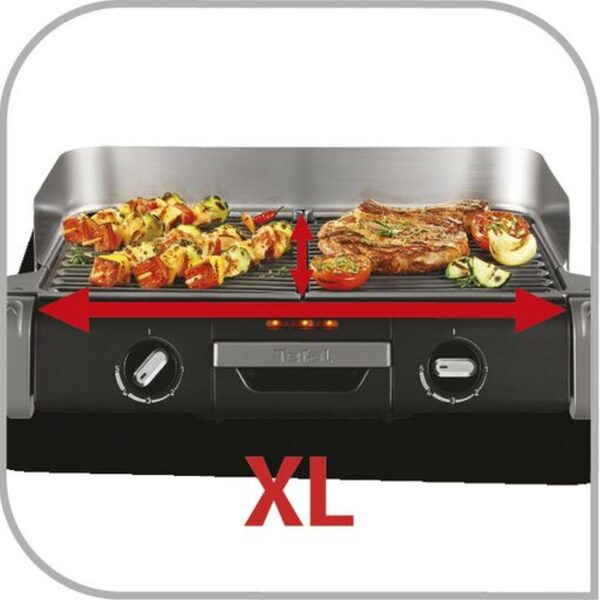 Tefal BBQ Tischgrill Grillplatte Elektro-Grill Kontakt-Grill 2400 Watt NEU – Bild 3