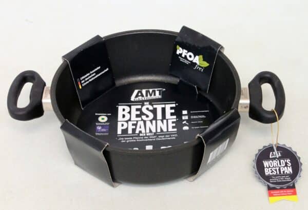 AMT Bratpfanne Schmorpfanne Ø 24 x 8 cm Höhe Best-Pan Gastro-Guss Profi NEU – Bild 3