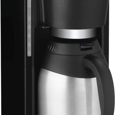 Rowenta Filter-Kaffeemaschine mit Thermoskanne 4h 12 Tassen Milano Schwarz NEU