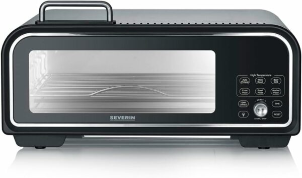 Severin Pizzaofen Backofen SERICO Digital 40 - 400°C 230V 230V Schwarz NEU – Bild 3