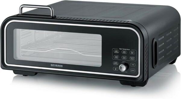 Severin Pizzaofen Backofen SERICO Digital 40 - 400°C 230V 230V Schwarz NEU – Bild 2