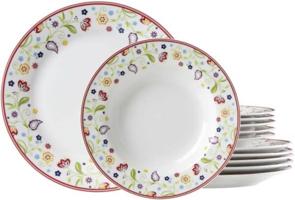 Ritzenhoff Porzellan Tafelservice Kombiservice Serie Doppio Shanti 12-tlg. NEU