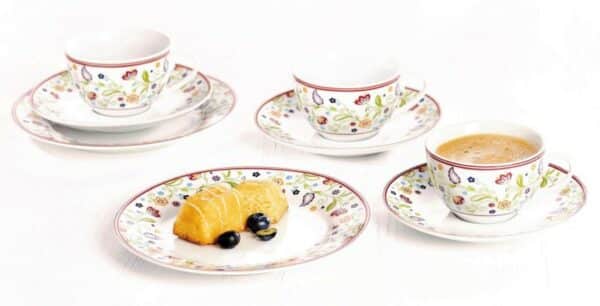 Ritzenhoff Porzellan Kaffeeservice Kombiservice Serie Doppio Shanti 18-tlg NEU – Bild 2