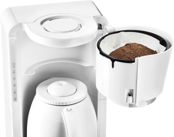 Rowenta Filter-Kaffeemaschine mit Thermoskanne 4h 12 Tassen Weiss NEU – Bild 3
