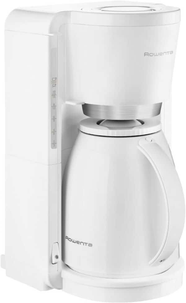 Rowenta Filter-Kaffeemaschine mit Thermoskanne 4h 12 Tassen Weiss NEU