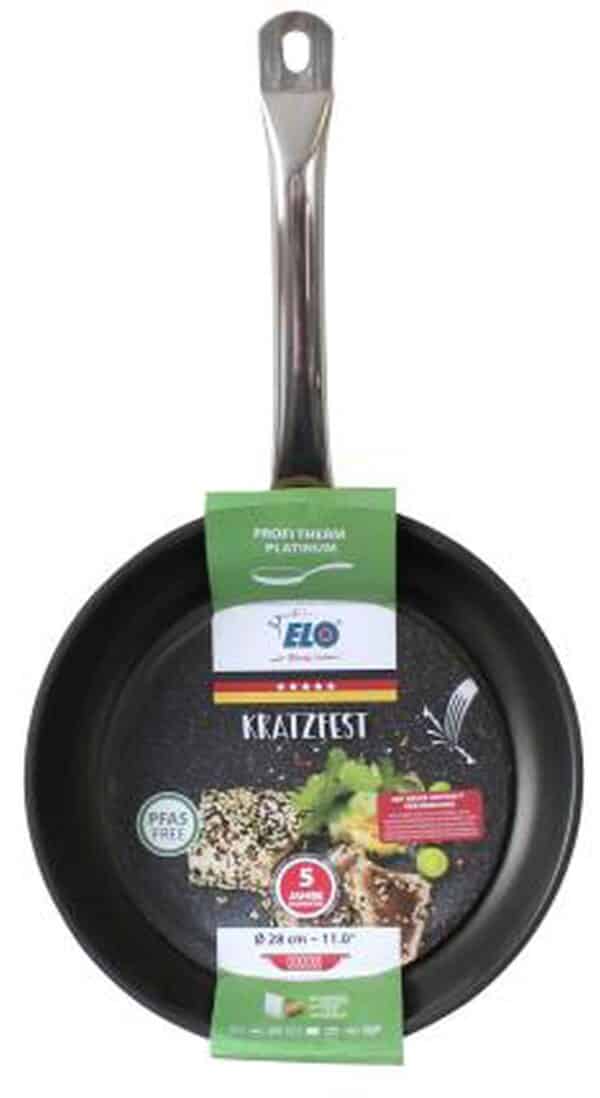 ELO Edelstahl-Pfanne Bratpfanne Profi Therm Platinum Ø 28 cm x 5,5 cm Silber – Bild 2