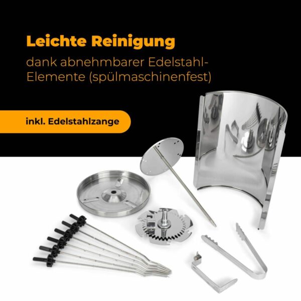 Bomann Hähnchen Spieß Döner-Grill Kebap Drehgrill Gyros Grill 3-in-1 NEU – Bild 7