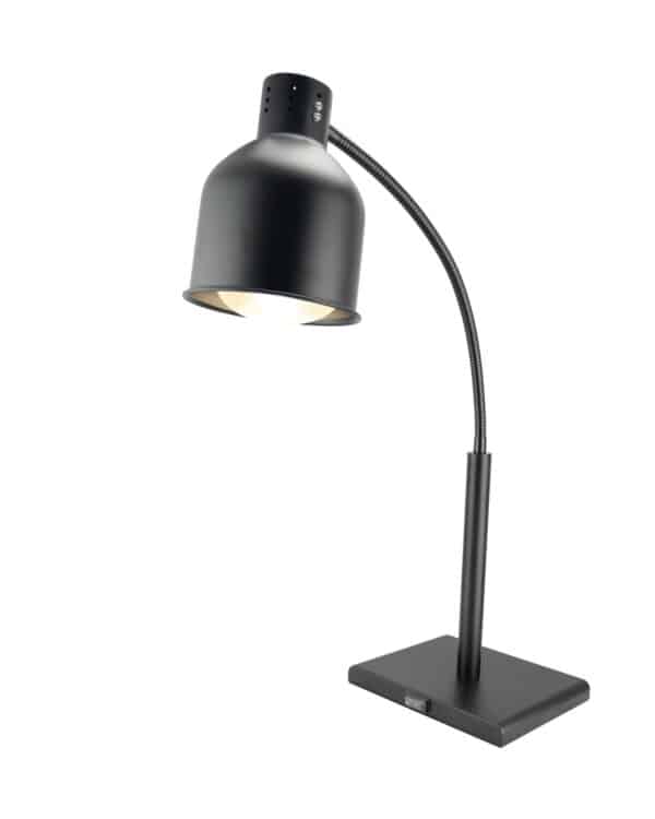 Hendi Flexible Wärmelampe Tischlampe Schwarz E27 Birne NEU – Bild 2