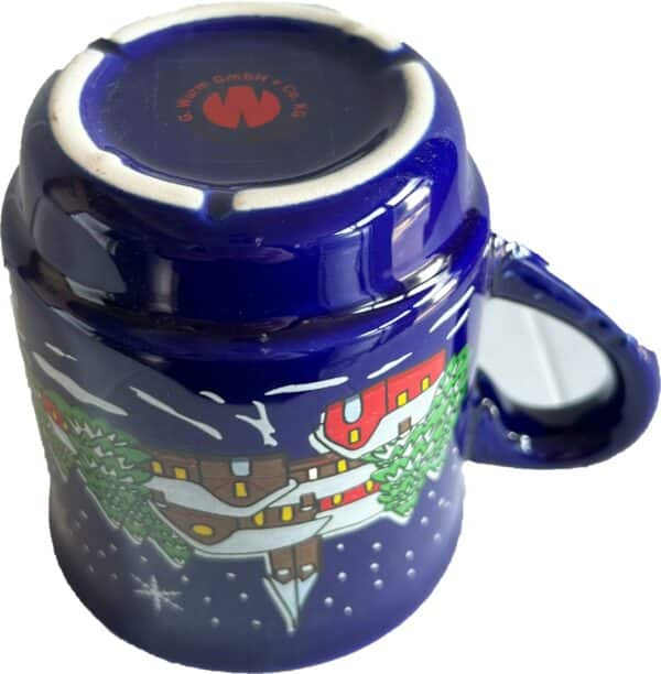 36x Keramik Glühwein-Becher Weihnachtsbecher Tasse 200 ml geeicht Blau NEU – Bild 6