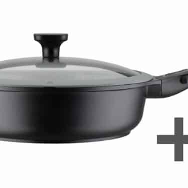 GSW Schmorpfanne Bratpfanne Set 5-tlg. Easy Click Abnehmbare Griffe Ø 28 cm NEU