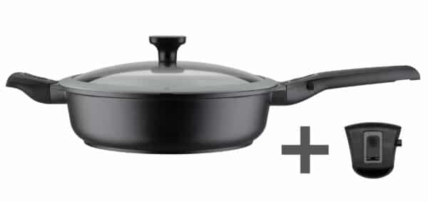 GSW Schmorpfanne Bratpfanne Set 5-tlg. Easy Click Abnehmbare Griffe Ø 28 cm NEU