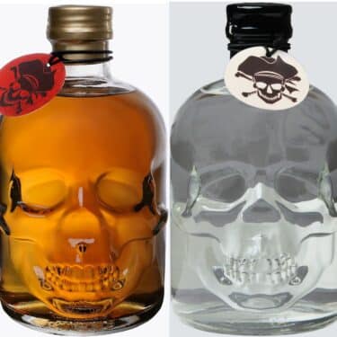 (1L/34,90€) WODKA RUM Totenkopf-Flasche SeaWolf Captains Spirit 2x 0,5 Liter