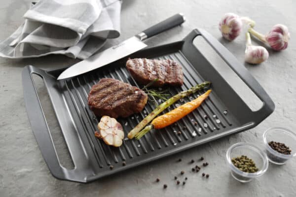 Hendi Grillpfanne Grillplatte Induktion 39 x 26 cm NEU – Bild 7
