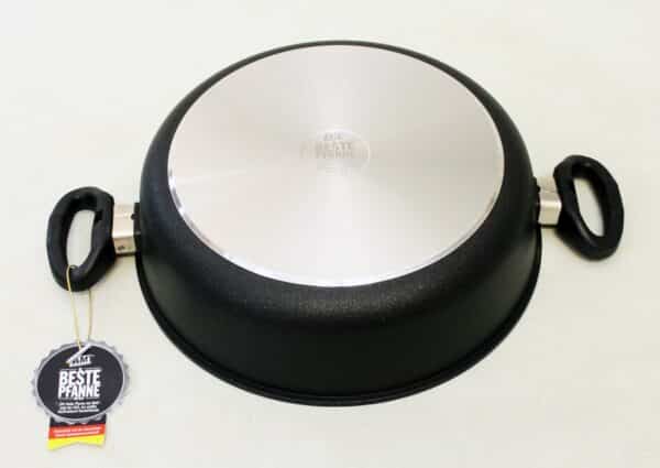 AMT Bratpfanne Schmorpfanne Schmortopf Induktion Ø 32 x 8 cm Höhe Schwarz NEU – Bild 2