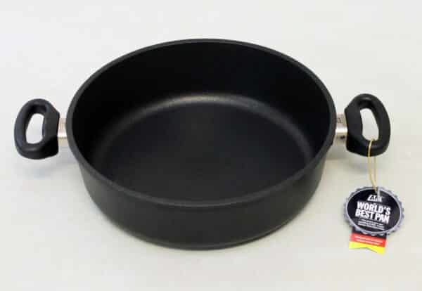 AMT Bratpfanne Schmorpfanne Schmortopf Induktion Ø 32 x 8 cm Höhe Schwarz NEU