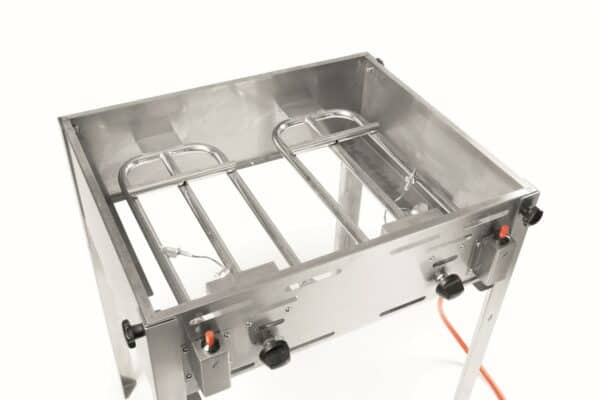Hendi Gas-Grill Edelstahl Grill-Master Maxi inkl. Grill und Bratpfanne 11,6 kW – Bild 6