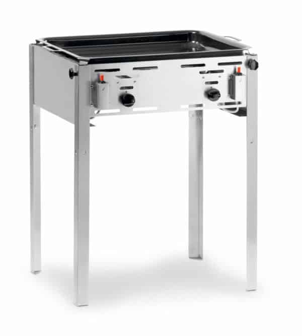 Hendi Gas-Grill Edelstahl Grill-Master Maxi inkl. Grill und Bratpfanne 11,6 kW – Bild 3