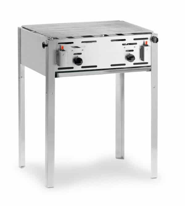 Hendi Gas-Grill Edelstahl Grill-Master Maxi inkl. Grill und Bratpfanne 11,6 kW – Bild 2
