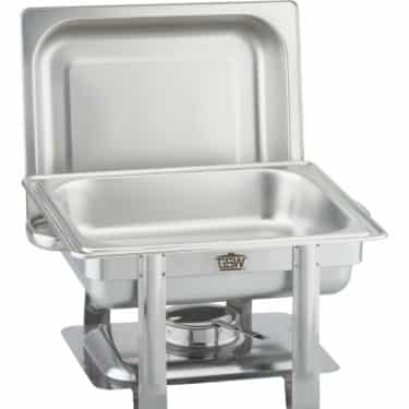 GSW Chafing-Dish Speisewärmer Set GN 1/2 Silber 65 mm Tief NEU