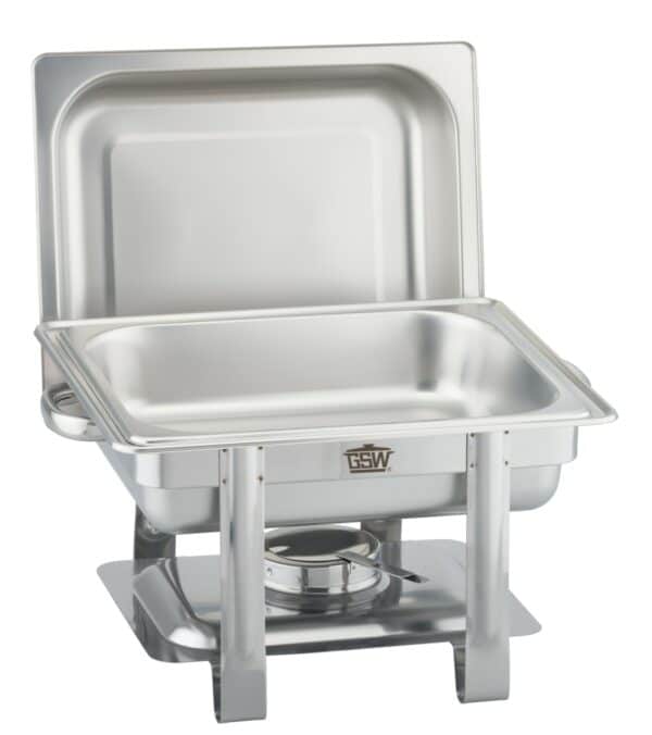 GSW Chafing-Dish Speisewärmer Set GN 1/2 Silber 65 mm Tief NEU