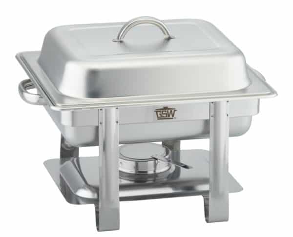 GSW Chafing-Dish Speisewärmer Set GN 1/2 Silber 65 mm Tief NEU – Bild 2