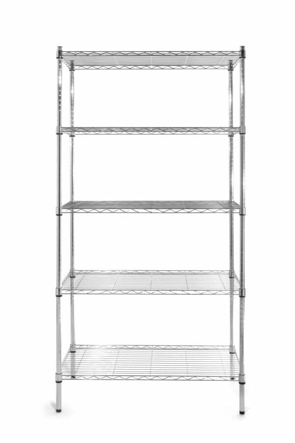 Hendi Küche-Lager-Regal-System mit 5 Böden Storage-Rack Chrom-Silber NEU – Bild 3