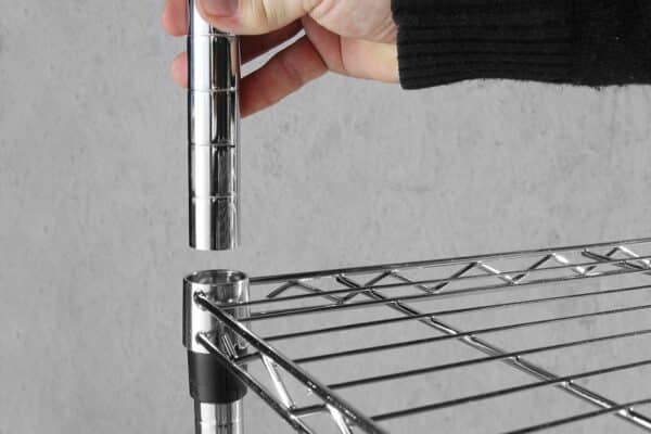 Hendi Küche-Lager-Regal-System mit 5 Böden Storage-Rack Chrom-Silber NEU – Bild 7