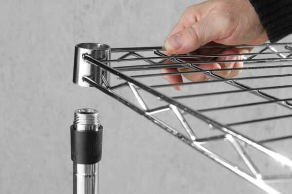 Hendi Küche-Lager-Regal-System mit 5 Böden Storage-Rack Chrom-Silber NEU – Bild 8
