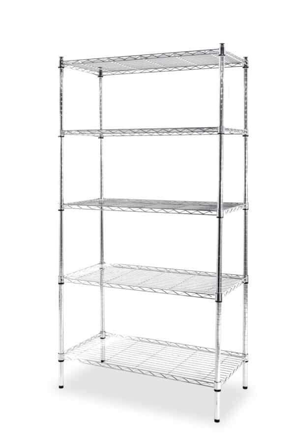 Hendi Küche-Lager-Regal-System mit 5 Böden Storage-Rack Chrom-Silber NEU