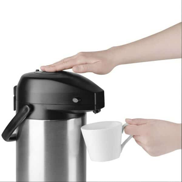 Emsa Isolier-Pumpkanne Kaffeekanne Isolierkanne Edelstahl 3 Liter President NEU – Bild 2