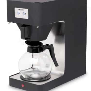 Hendi Kaffeemaschine Kaffeeautomat 1,8 Liter Glaskanne Schwarz NEU