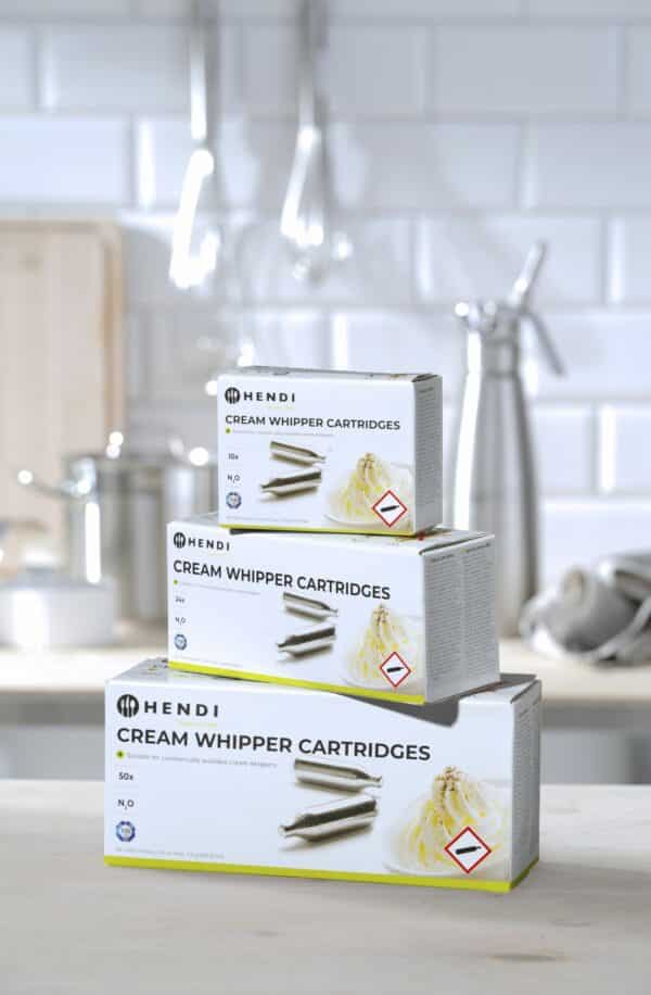 10x N2O Sahne-Kapseln cream capsules Hendi Gastro NEU