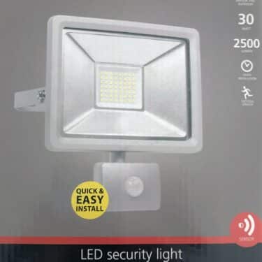 LED Außenbeleuchtung Bewegungsmelder Sicherheitsleuchte 30W Security Light NEU