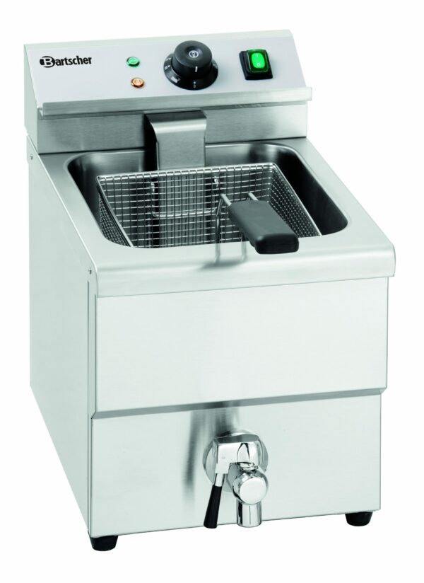 Bartscher Imbiss Fritteuse Tischgerät 8 Liter 230V 3250 W Silber NEU – Bild 3