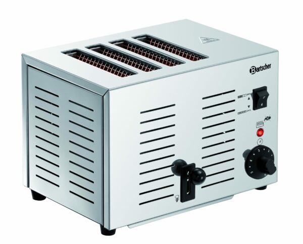 Bartscher Edelstahl Toaster für 4 Scheiben Silber NEU – Bild 7