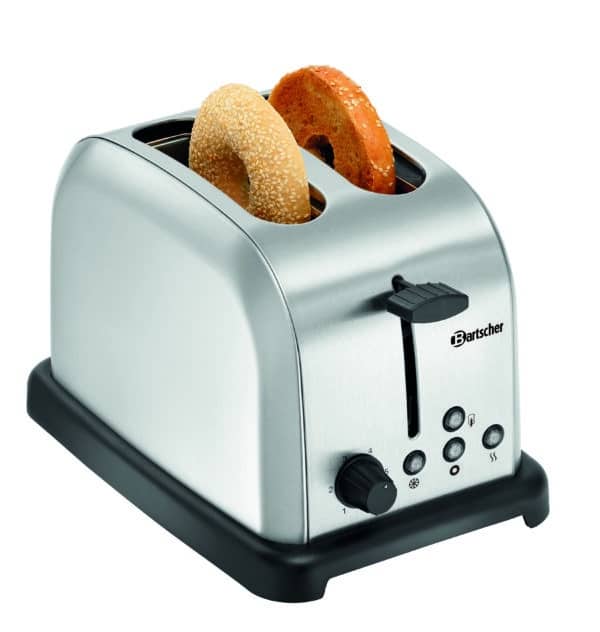 Bartscher Toaster 2 Schlitz aus Edelstahl Silber NEU – Bild 3