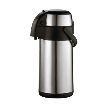 Axentia 3 Liter Thermoskanne Isolierkanne Thermo-Pumpkanne aus Edelstahl NEU