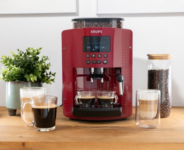 Krups Kaffeevollautomat Espressomaschine Kaffeemaschine Kaffeeautomat Rot NEU – Bild 2