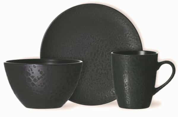 Ritzenhoff Frühstück-Set Komplett-Service Kombiservice Kitwe Schwarz 12-tlg. – Bild 4