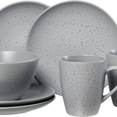 Ritzenhoff Frühstück-Set Komplett-Service Kombiservice Serie Kitwe Grau 12-tlg.