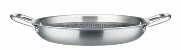 GSW Edelstahl Bratpfanne Servier-Pfanne Inoxxa Tri-Ply Ø 28 cm Silber NEU – Bild 2