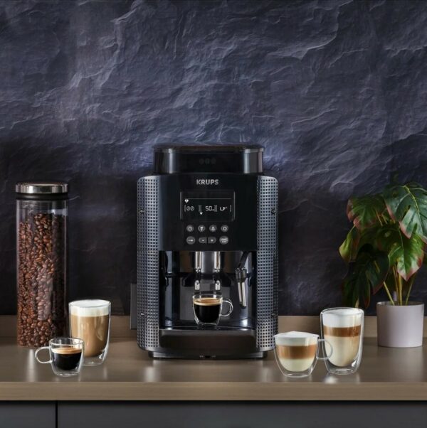 Krups Kaffeevollautomat Espressomaschine Kaffeemaschine Kaffeeautomat Schwarz – Bild 2